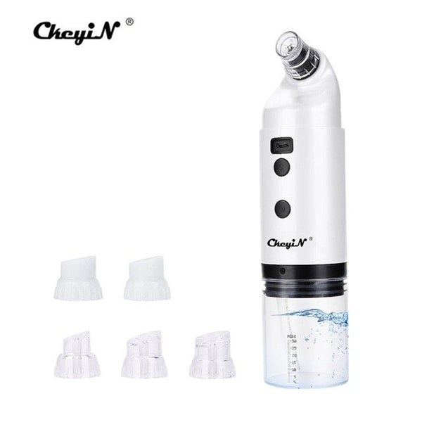 LED Light Small Bubble Blackhead Remover Pore Vacuum Suction Water Cycling SPA Facial Cleanser Pimple Sucker Face Cleansing 48